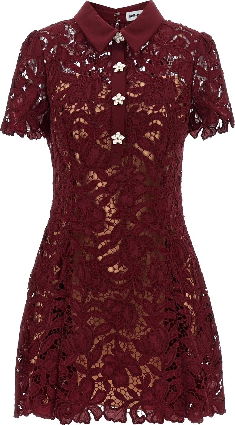 Dresses Lace - Burgundy