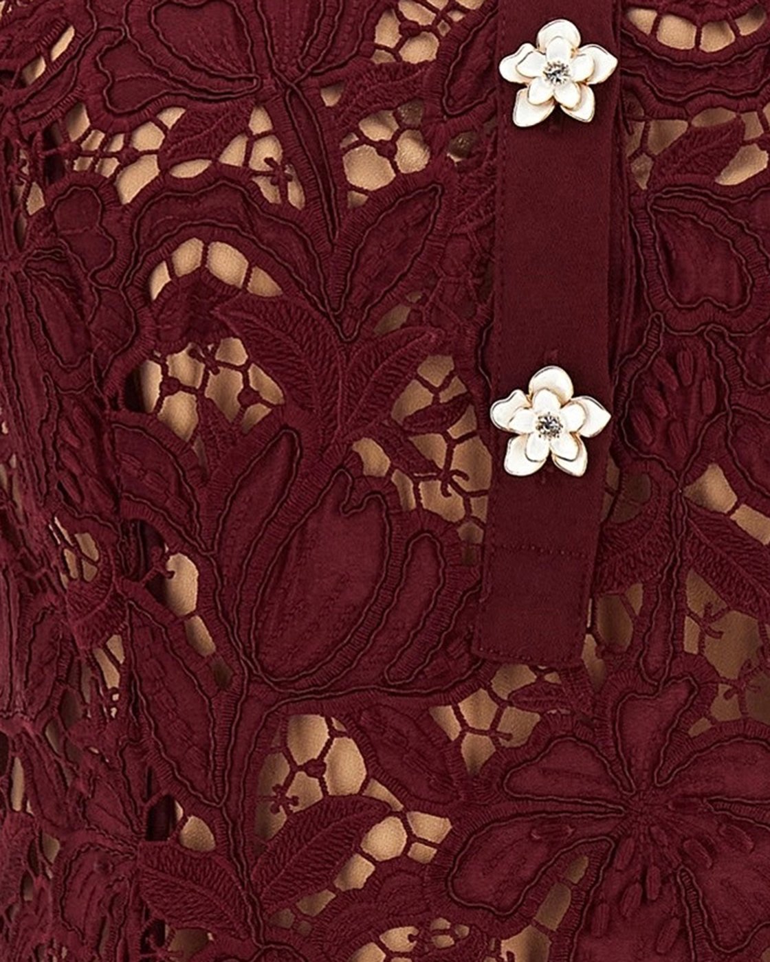 Dresses Lace - Burgundy