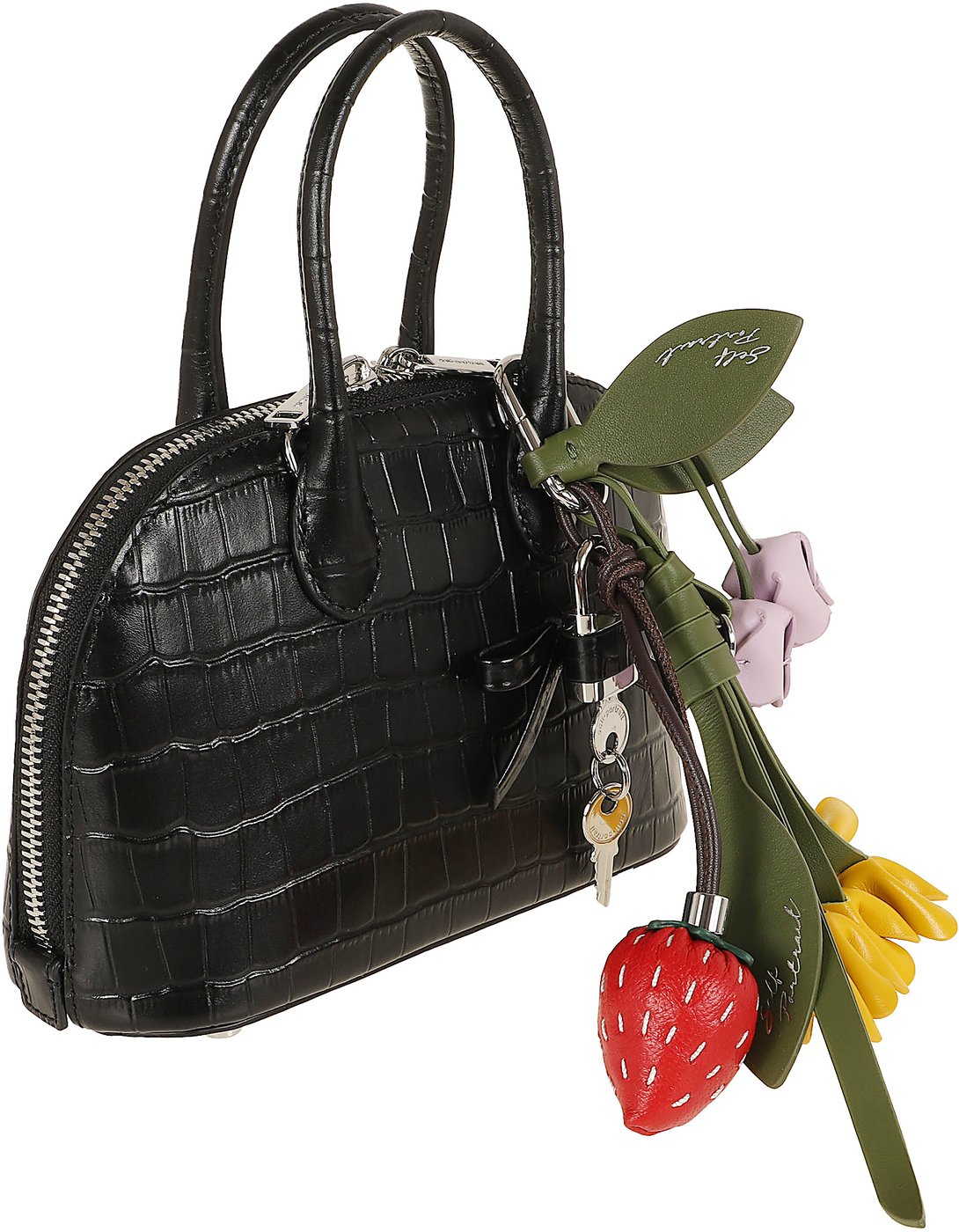 SELF-PORTRAIT CROC LEATHER TOAST MINI BAG