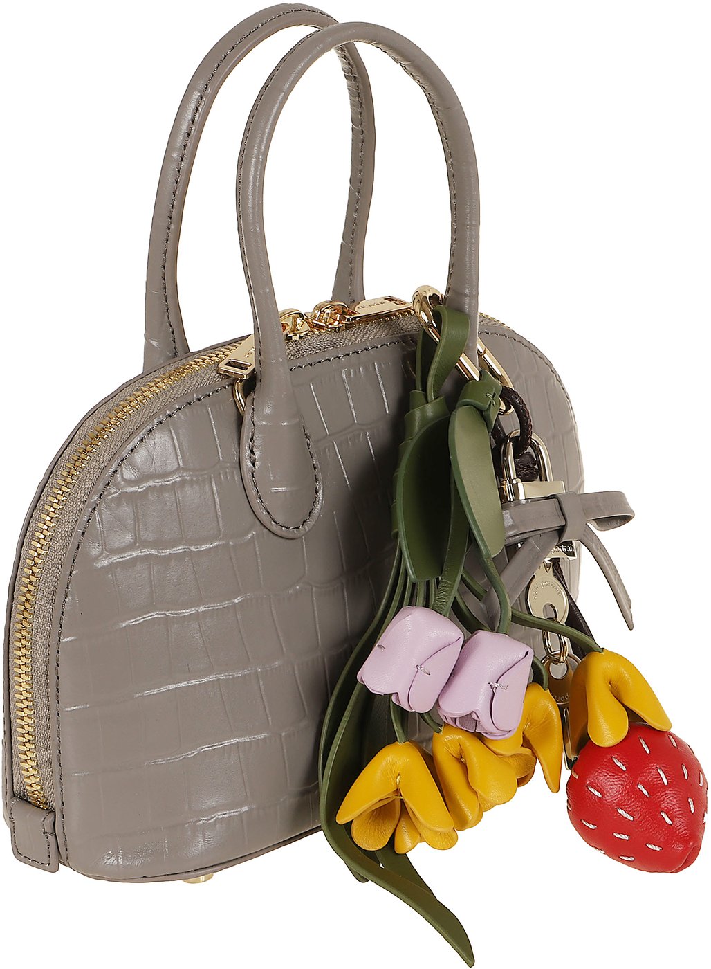 SELF-PORTRAIT CROC LEATHER TOAST MINI BAG