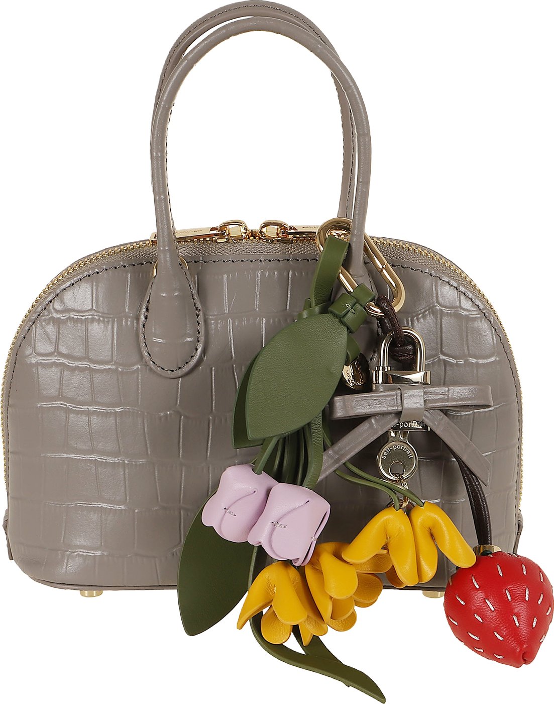 SELF-PORTRAIT CROC LEATHER TOAST MINI BAG