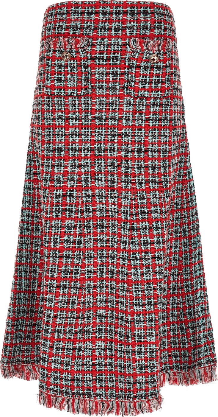 Self-Portrait Tweed Skirt