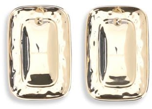 Self-Portrait Gold Brass Earrings