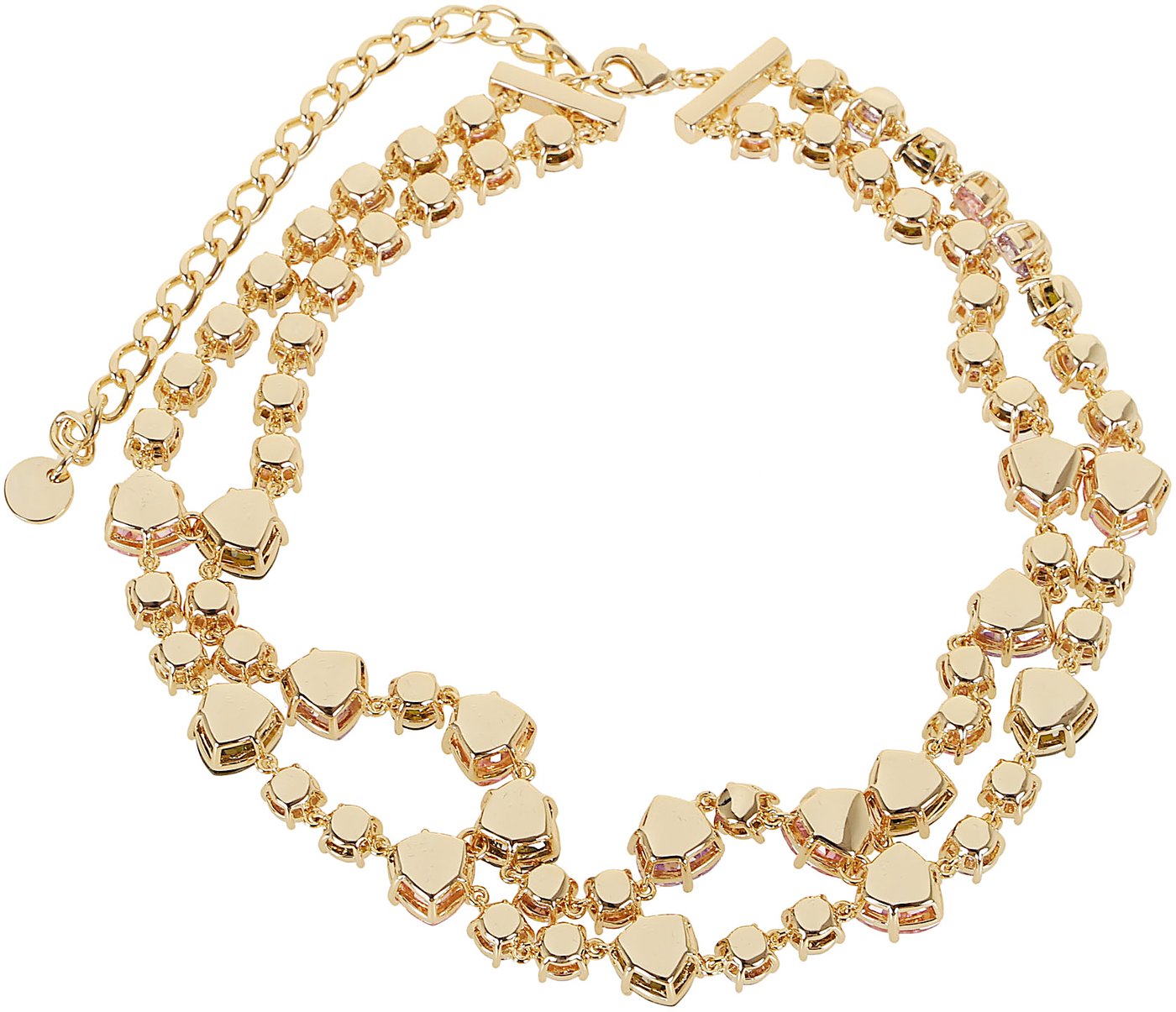 SELF-PORTRAIT MULTI CRYSTAL NECKLACE