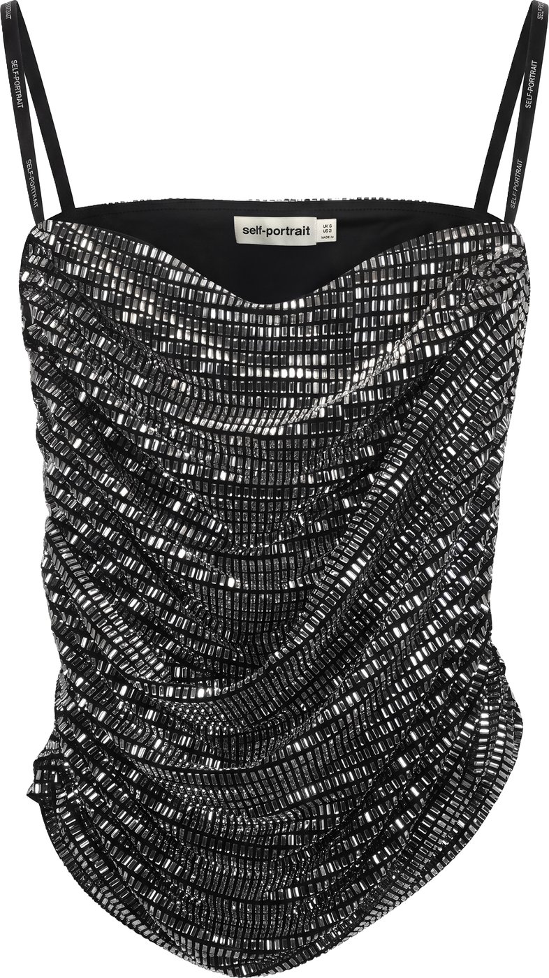 Mini skirt with rhinestones