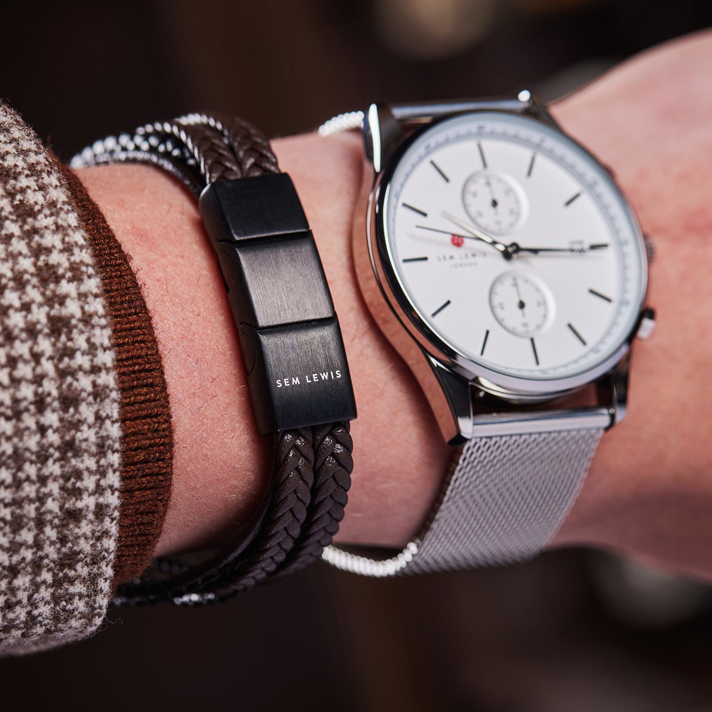 Sem Lewis Bakerloo - Armband - Bruin