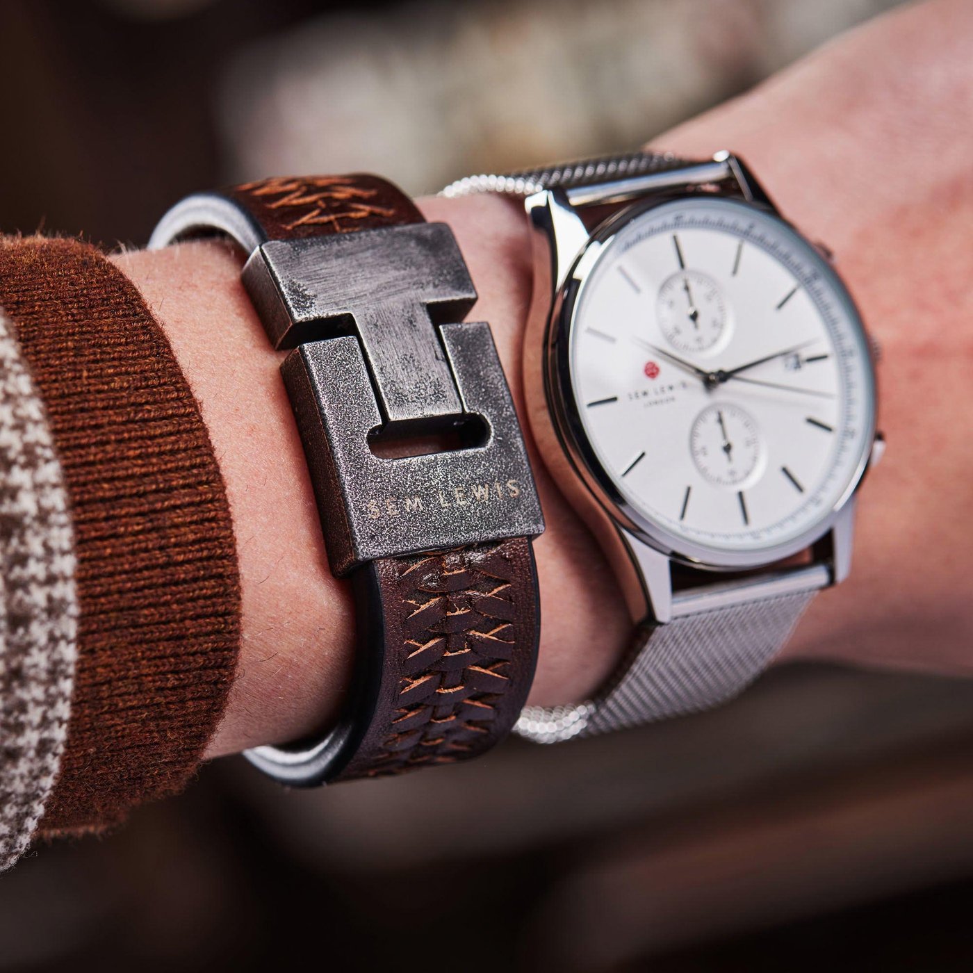 Sem Lewis Bakerloo - Armband - Bruin
