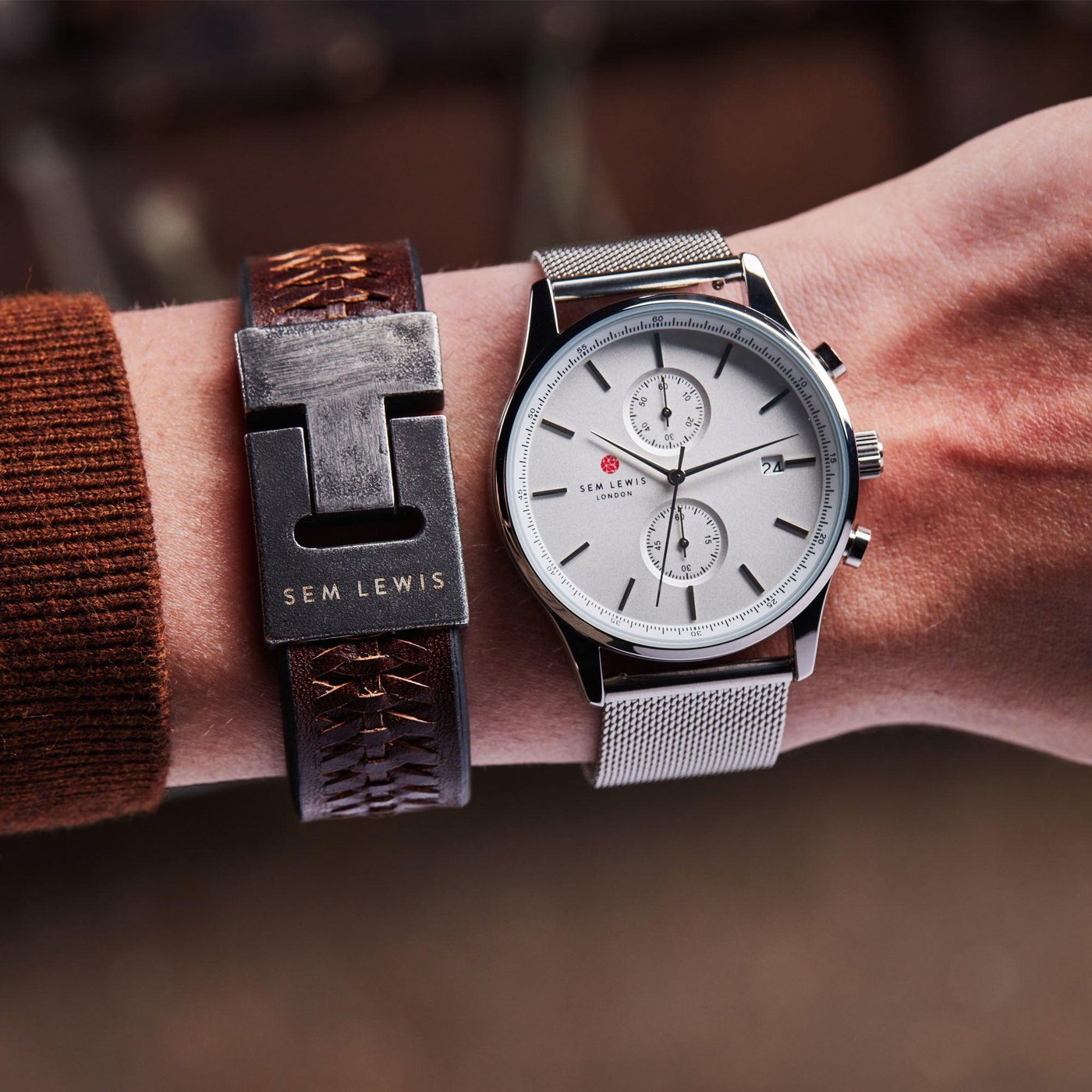 Sem Lewis Bakerloo - Armband - Bruin