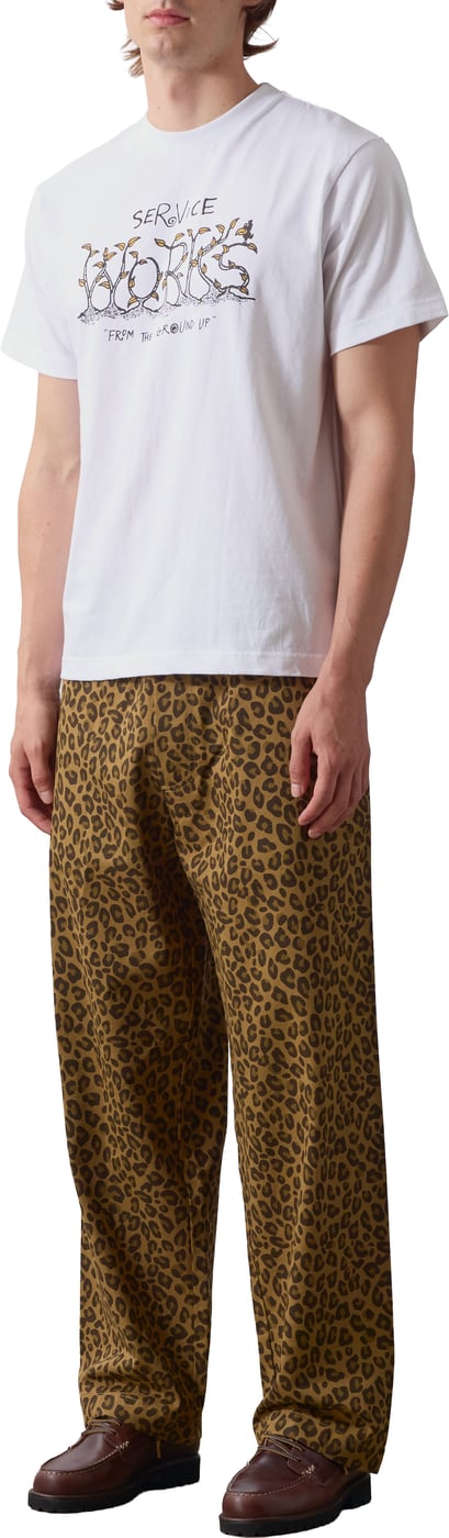 Service Works Patterned Easy Chef Pants Bruin Luipaard