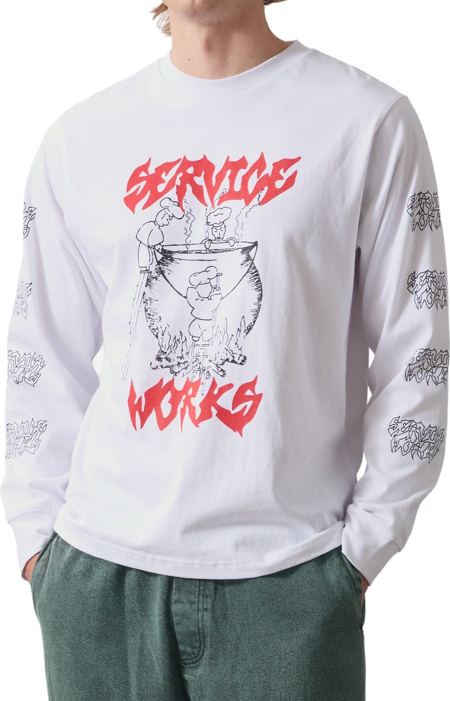 Service Works Boiling Point LS Tee Wit