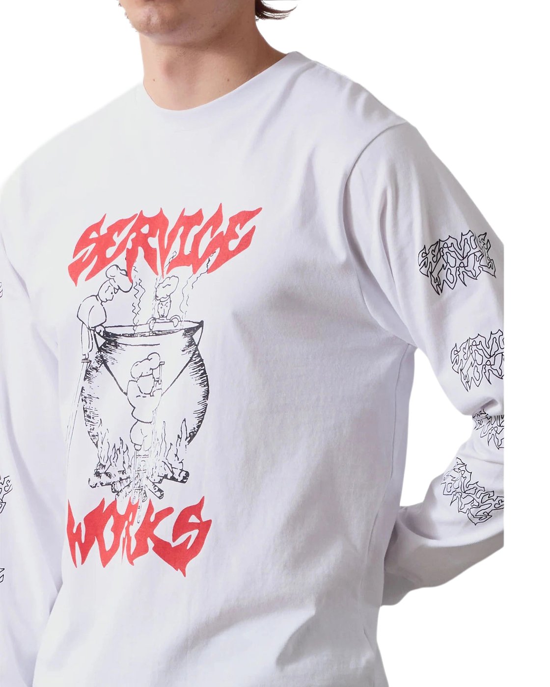 Service Works Boiling Point LS Tee Wit