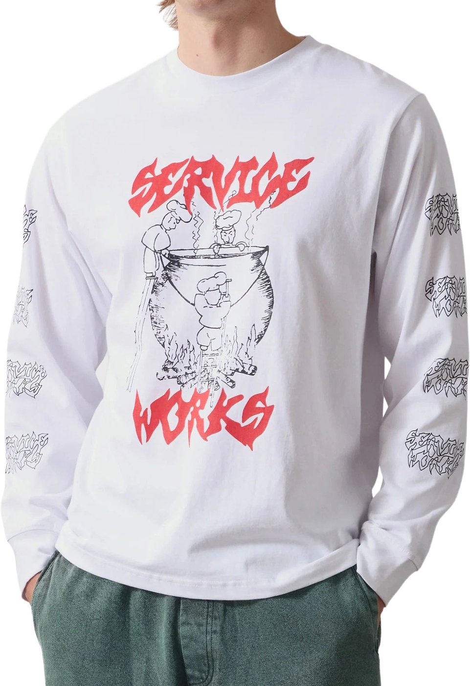 Service Works Boiling Point LS Tee Wit