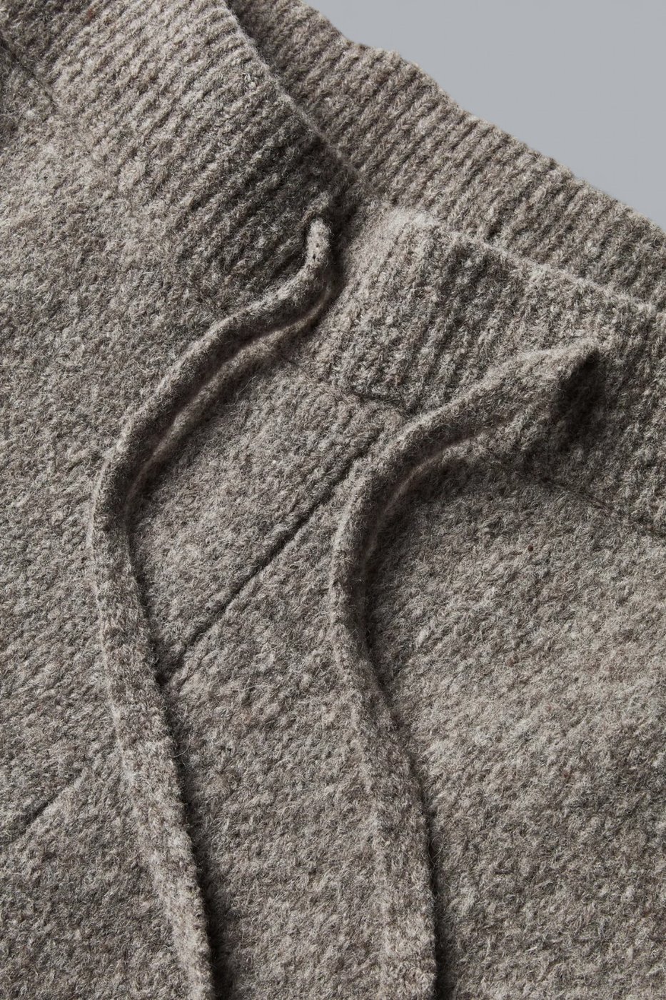 Wool Knit Stacks Pants