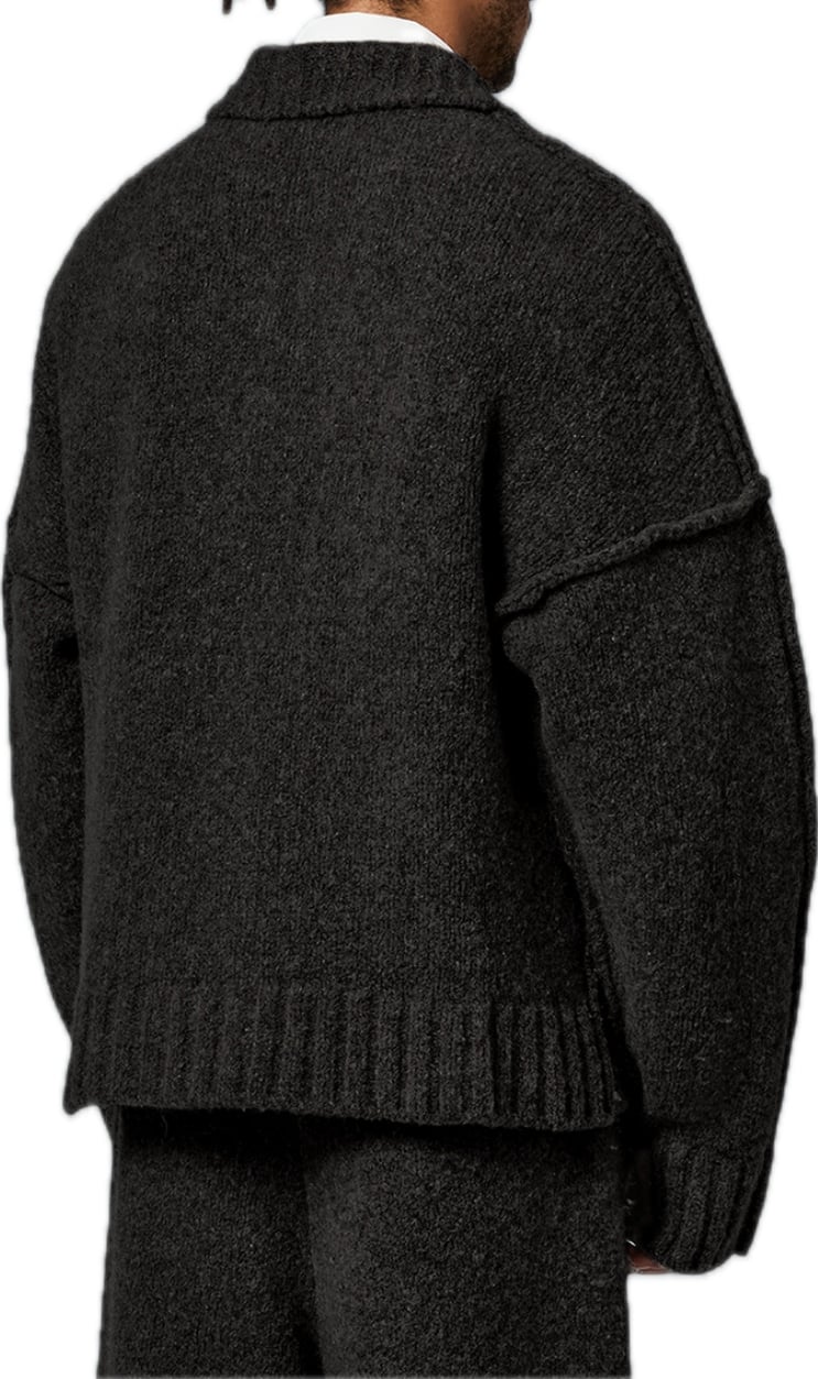 WOLEN GEBREIDE POLOSHIRT