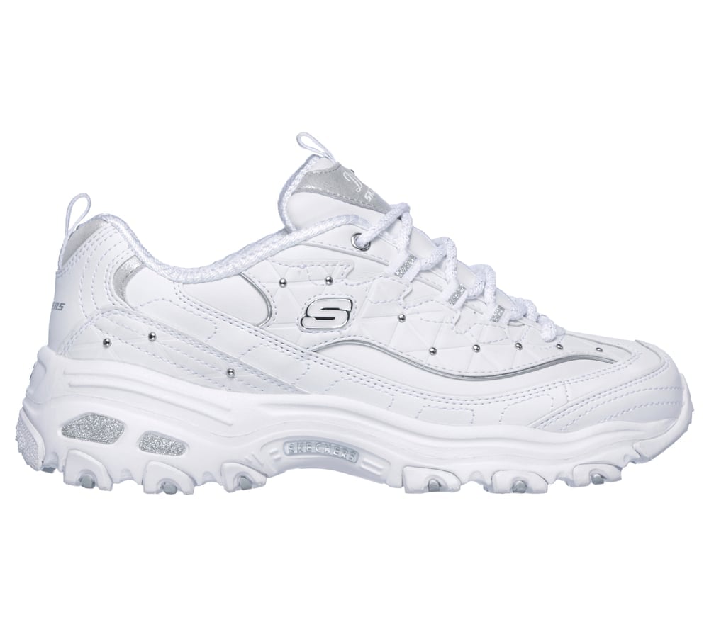 Skechers D'Lites - Glamour Feels 'White Silver' (Women's)