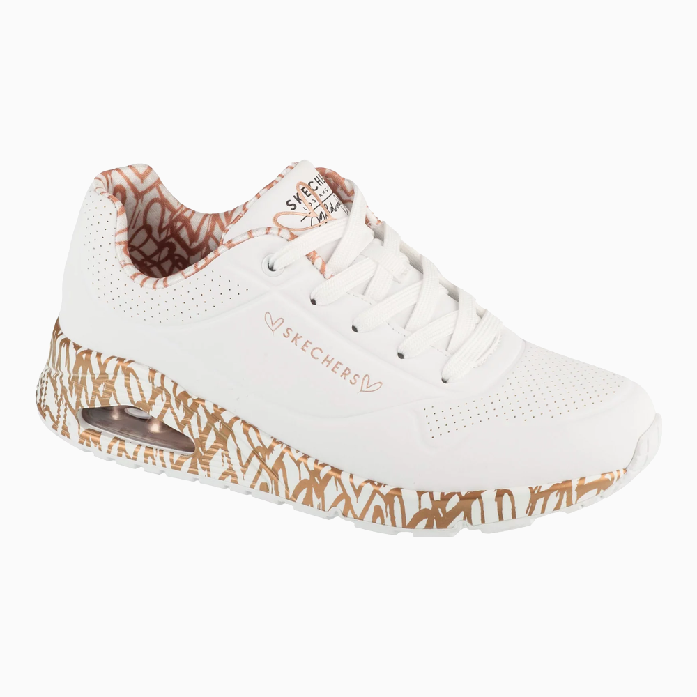 Skechers x JGoldcrown: UNO - Loving Love 'White Rose Gold' (Women's)