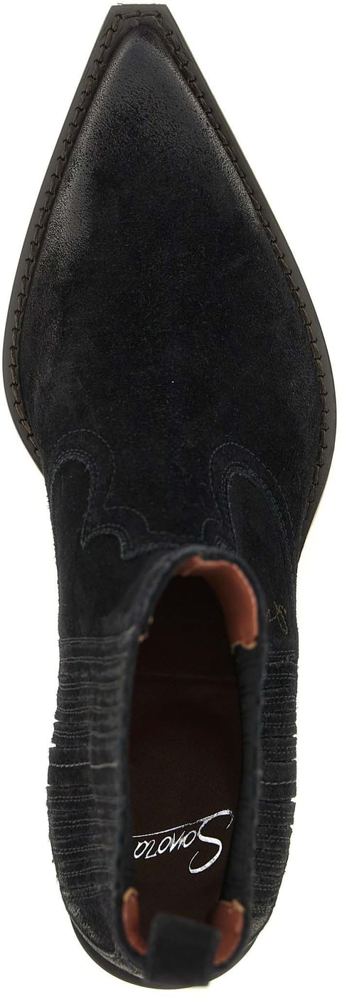 Sonora Black Calfskin Chelsea Boots