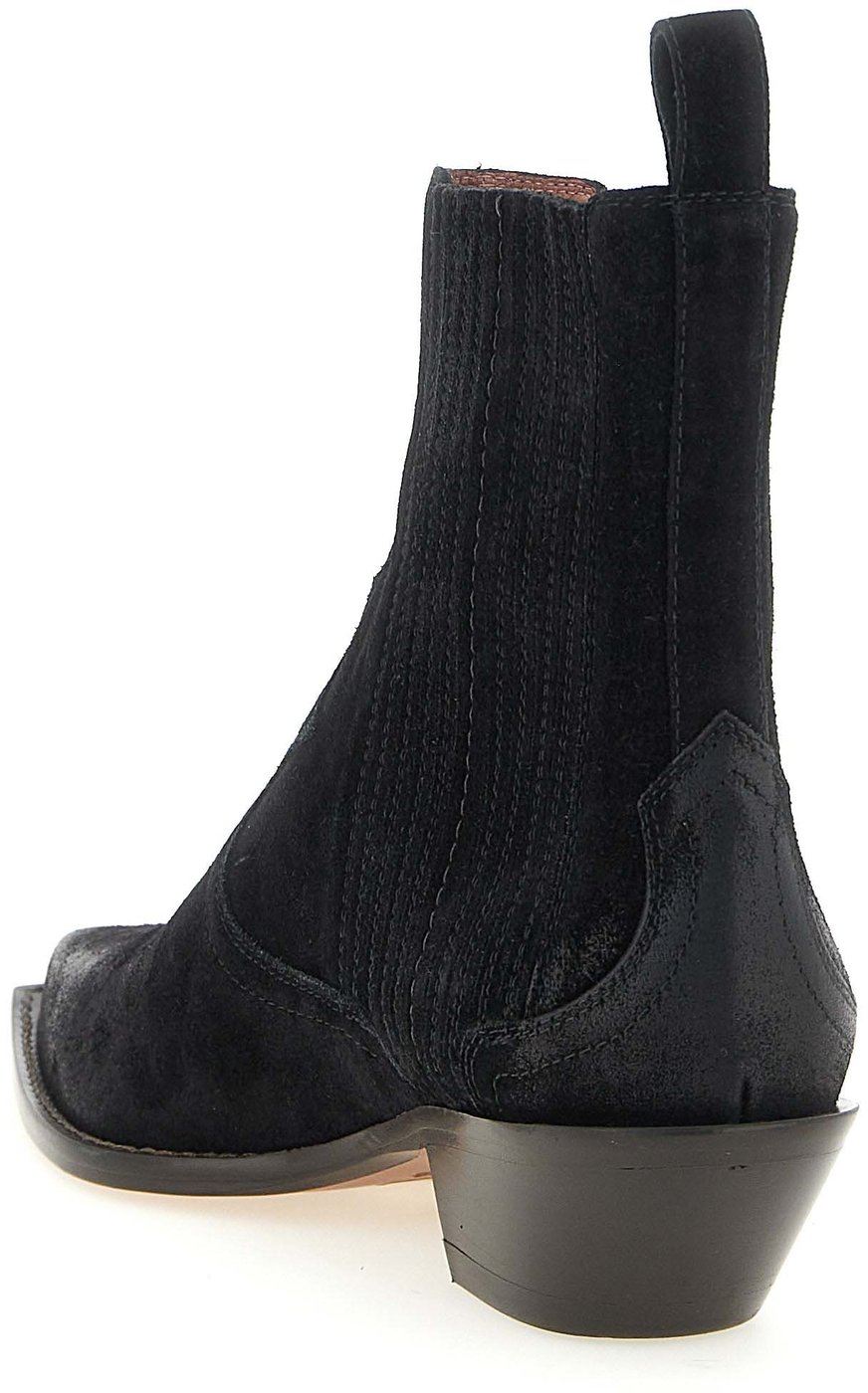 Sonora Black Calfskin Chelsea Boots