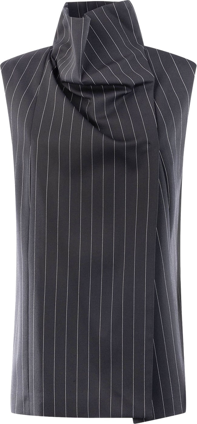 Sportmax Embroidered wool blend top
