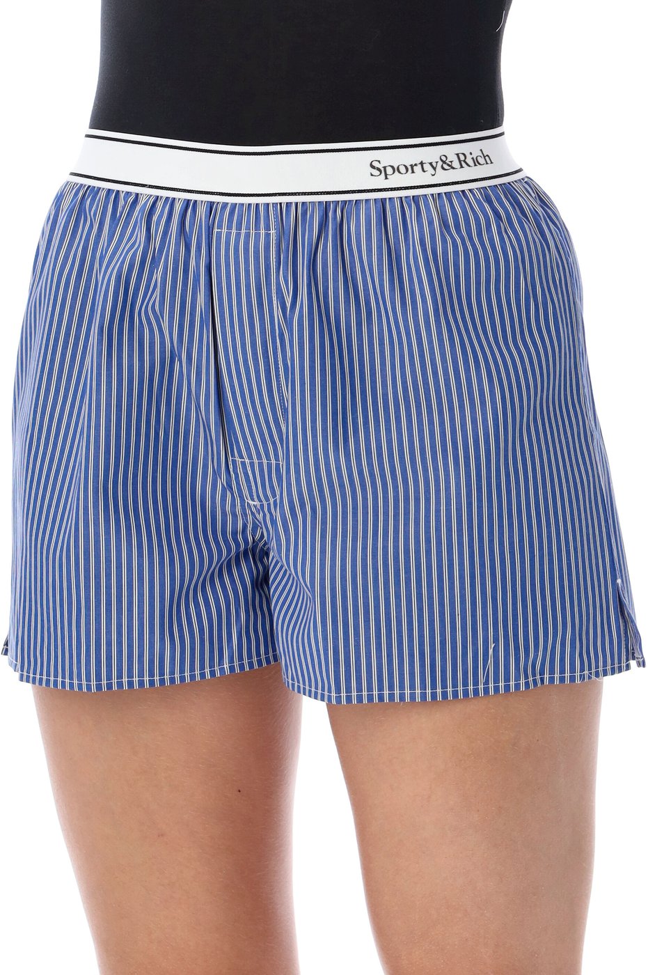 Short Logo Blue Stripe
