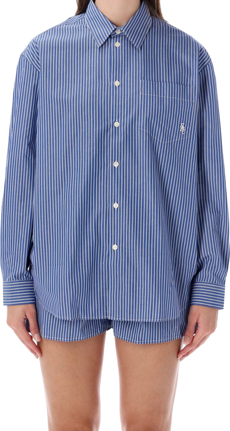 Shirt Logo Blue Stripe