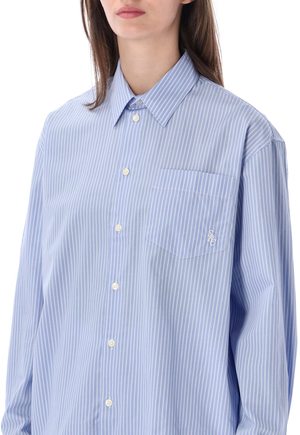 Shirt Logo Light Blue Stripe