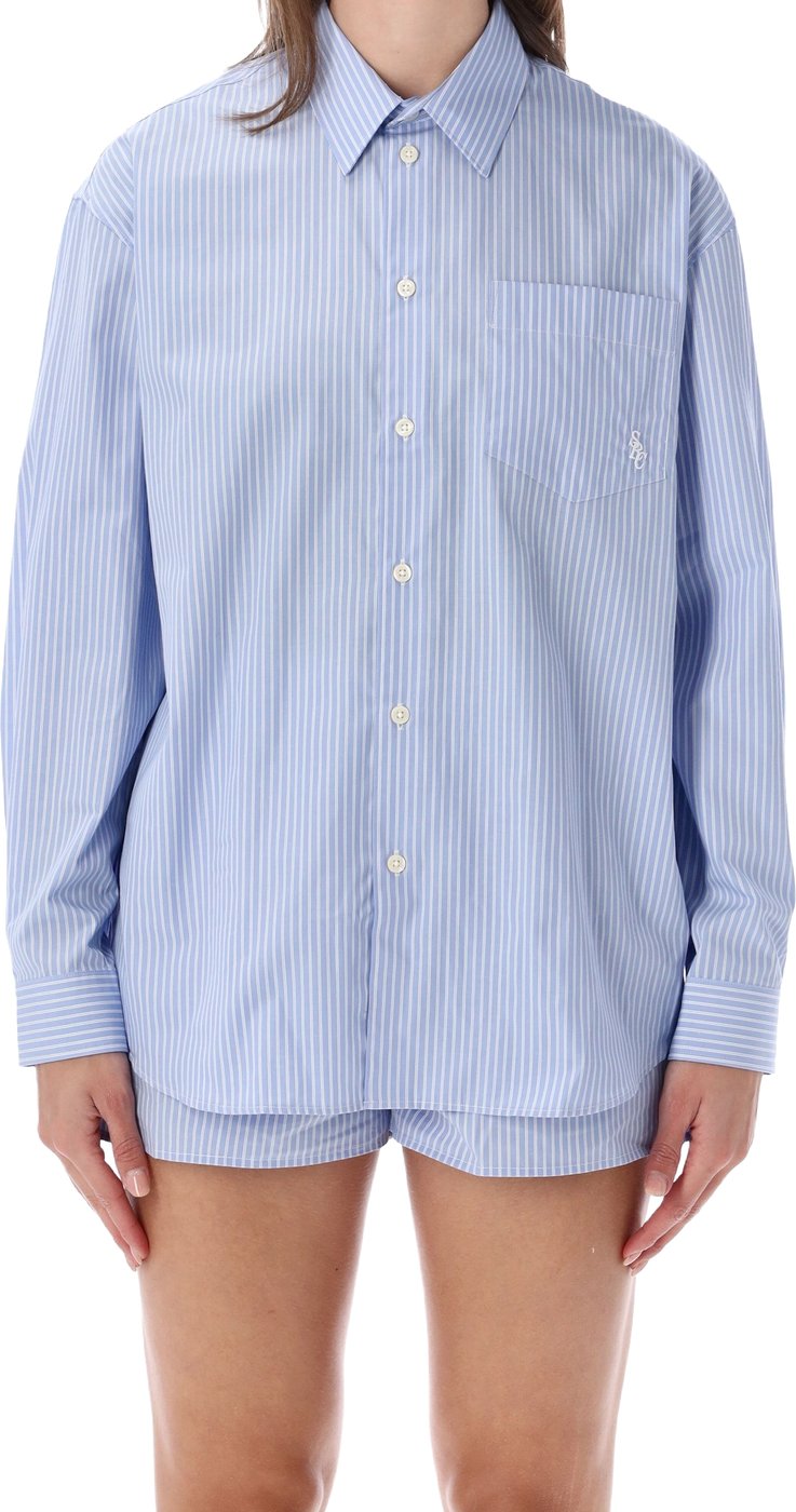 Shirt Logo Light Blue Stripe