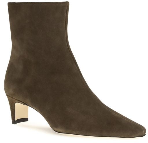 Staud Black Calf Leather Bos Taurus Ankle Boots