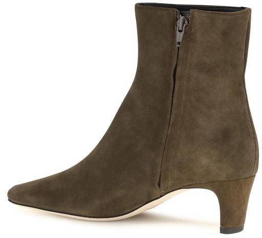 Staud Black Calf Leather Bos Taurus Ankle Boots