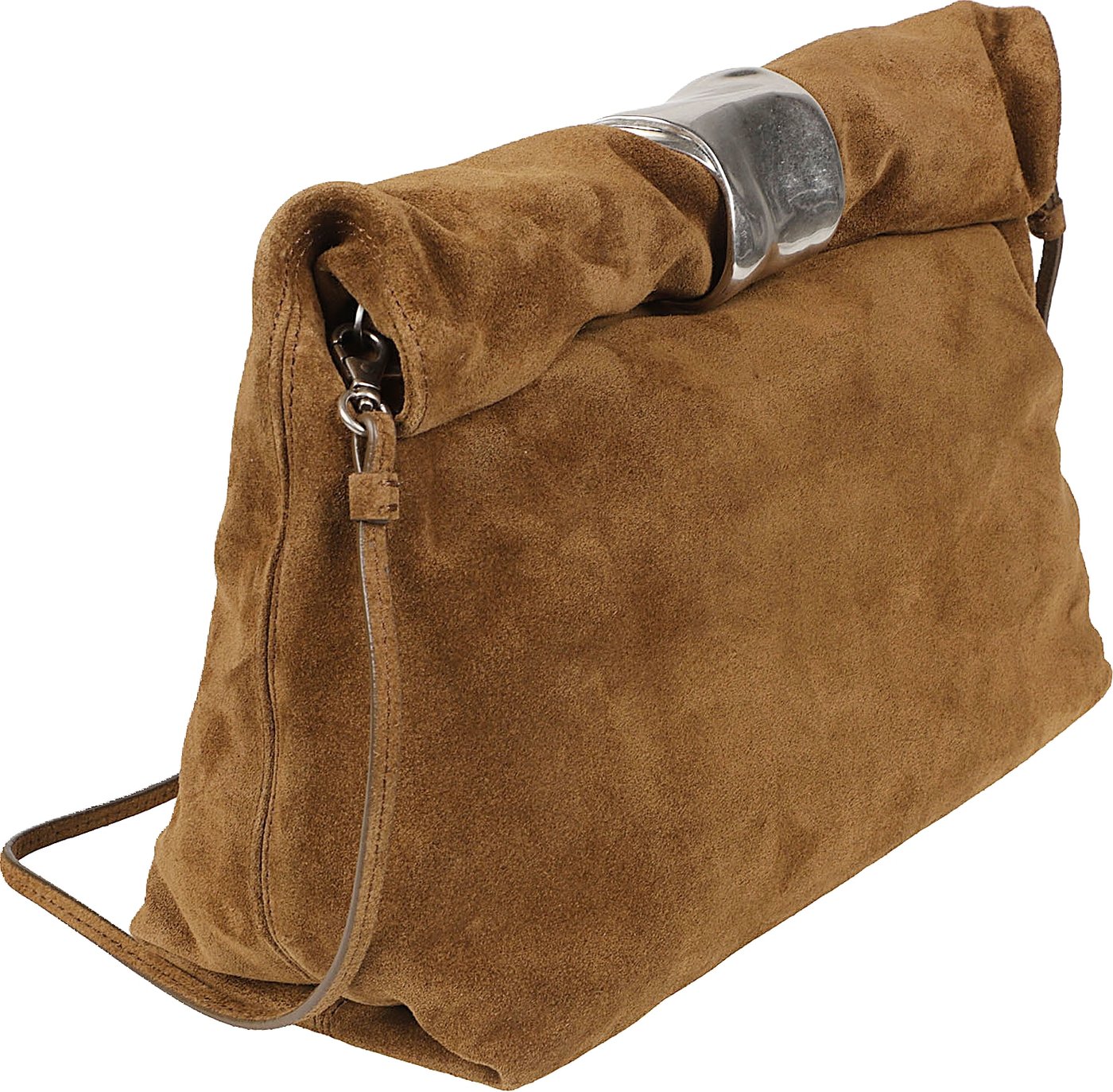 Cuff Clutch Bag Brown