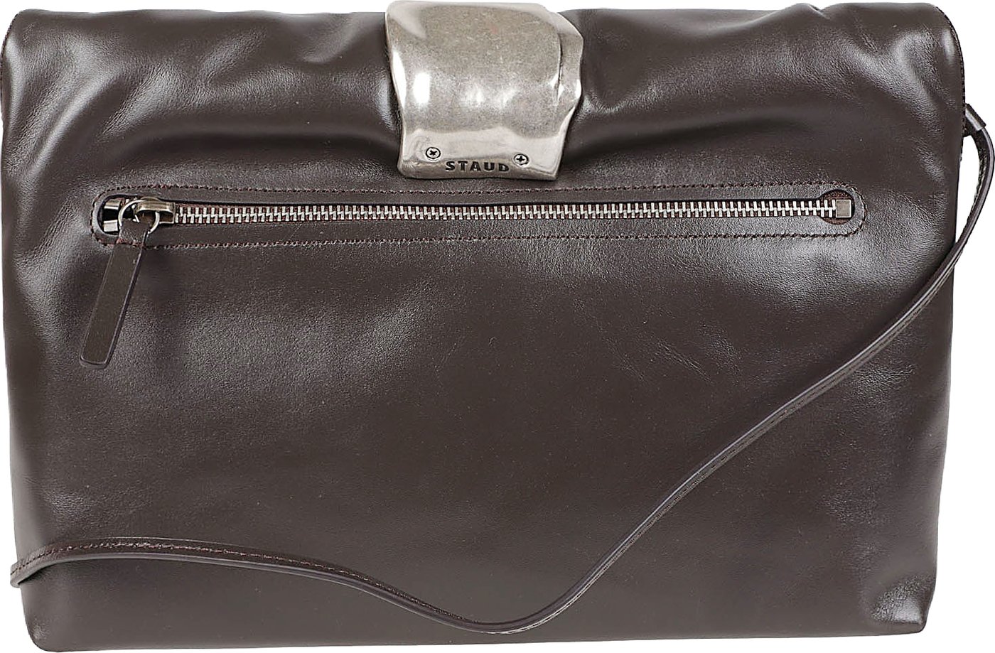 Cuff Clutch Bag Brown