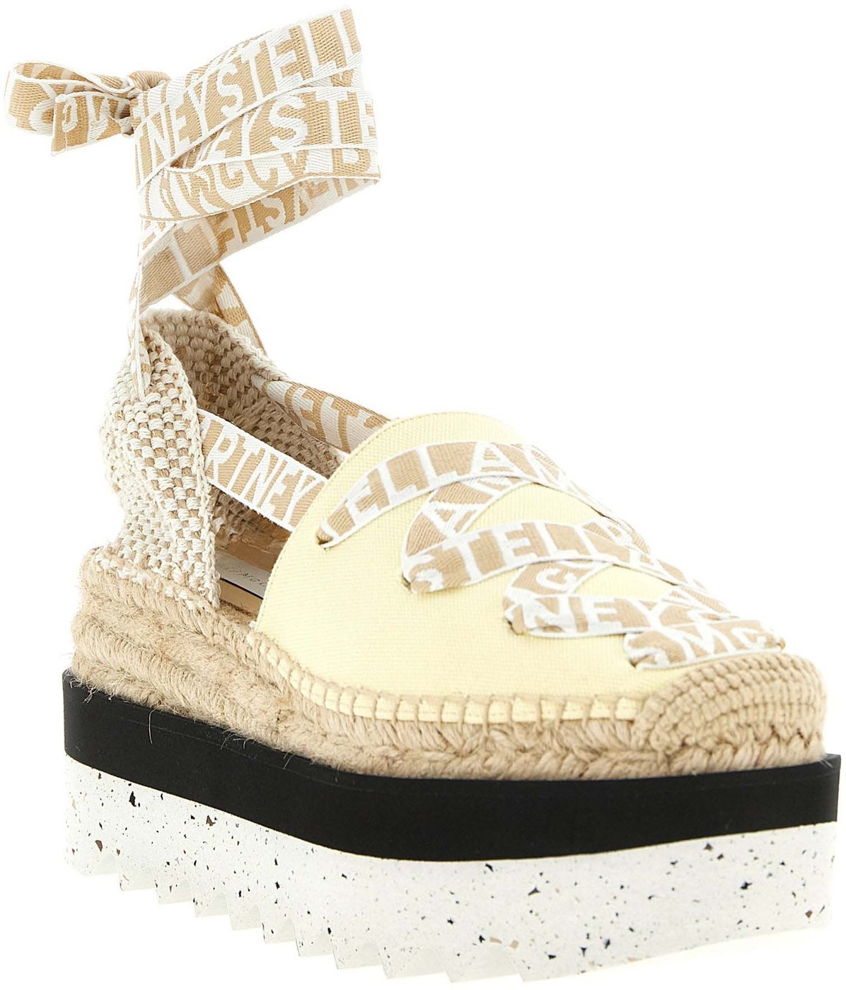 Stella McCartney Bicolor Polyethylene Wedge Sandals