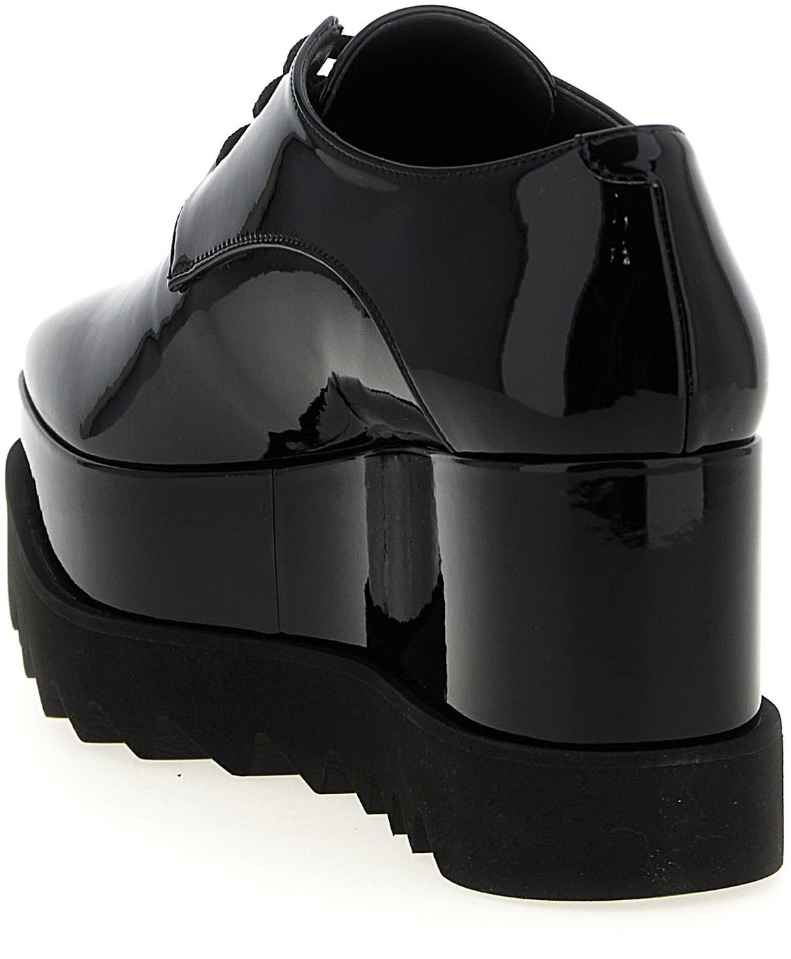 Stella McCartney Black Polyethylene Wedge Sandals