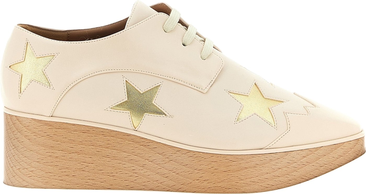 Stella McCartney White Polyester Wedge Sandals