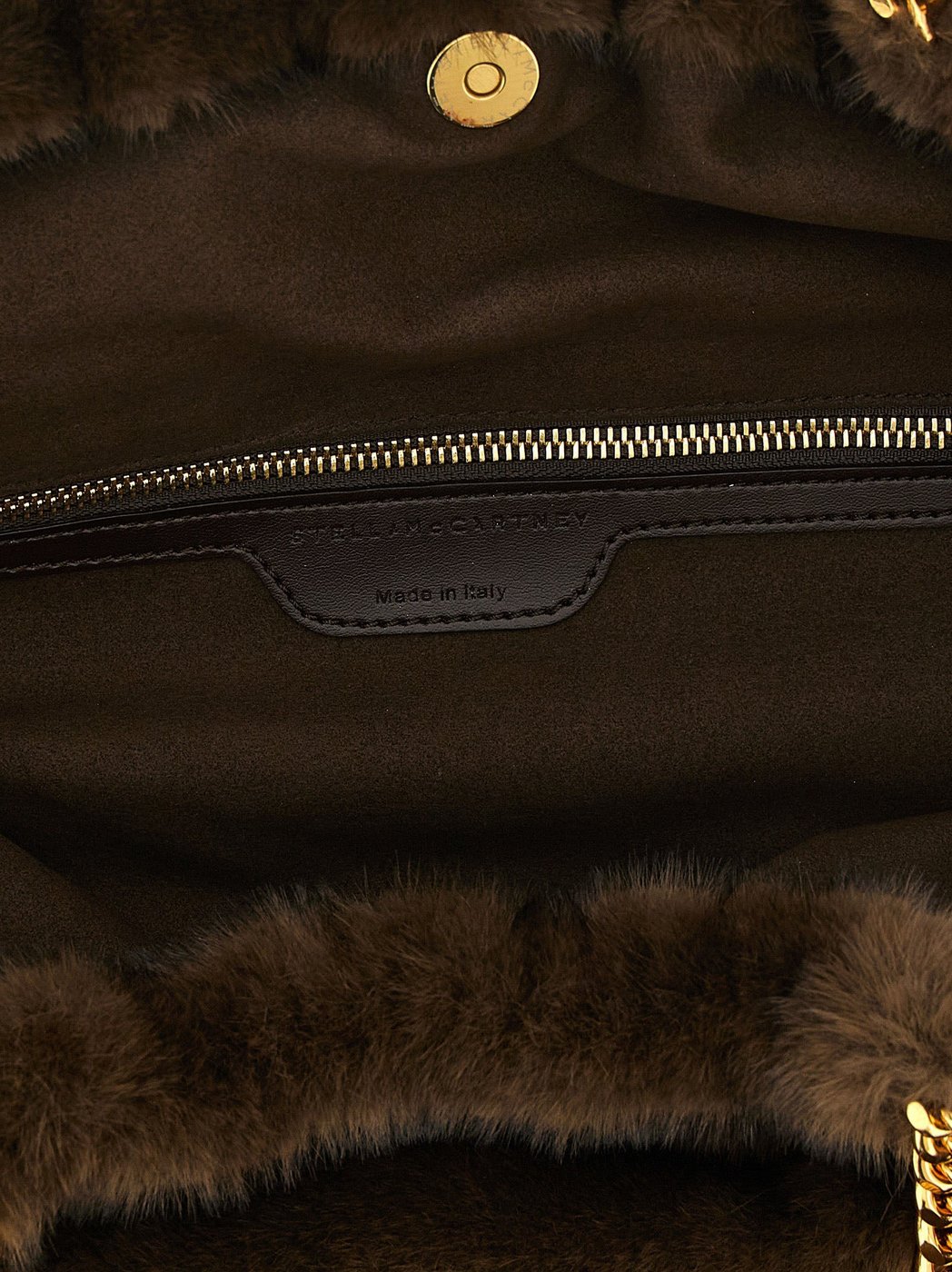 Stella McCartney Brown Polyester Shoulder Bag