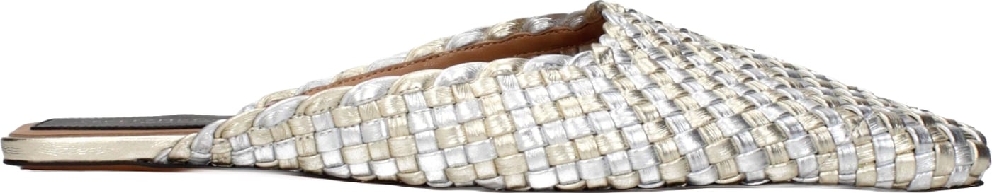 Stella McCartney Gray Leather Slippers