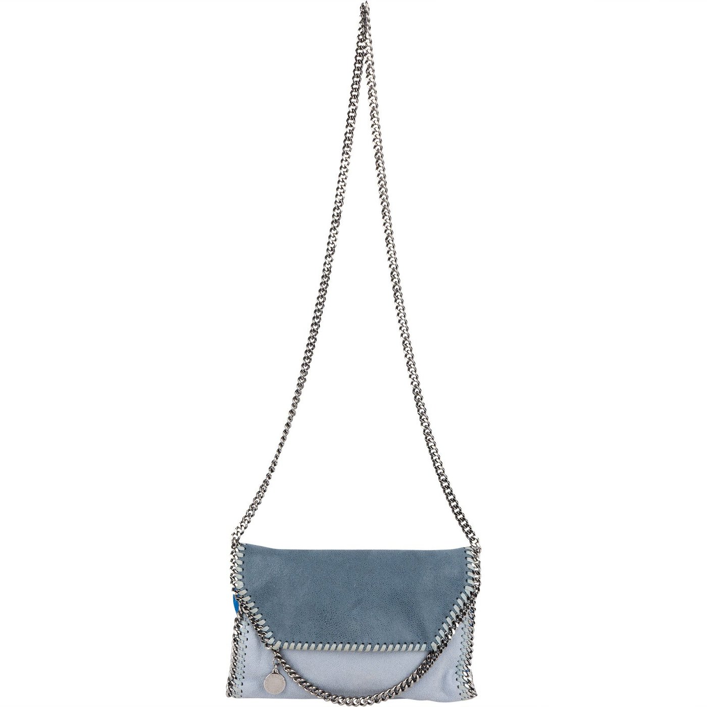 Stella McCartney Tricolor Shaggy Falabella Fold Over Flap Crossbody Bag