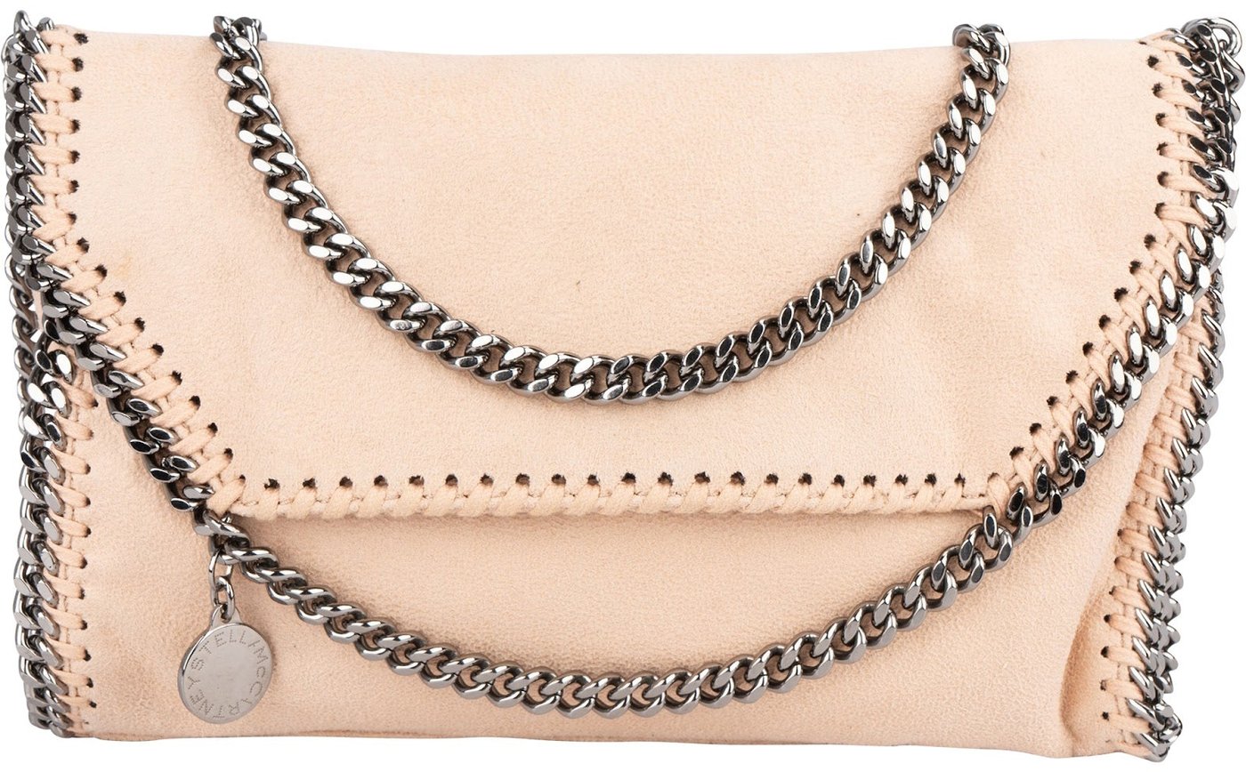 Stella McCartney Shaggy Falabella Fold Over Clutch Crossbody bag