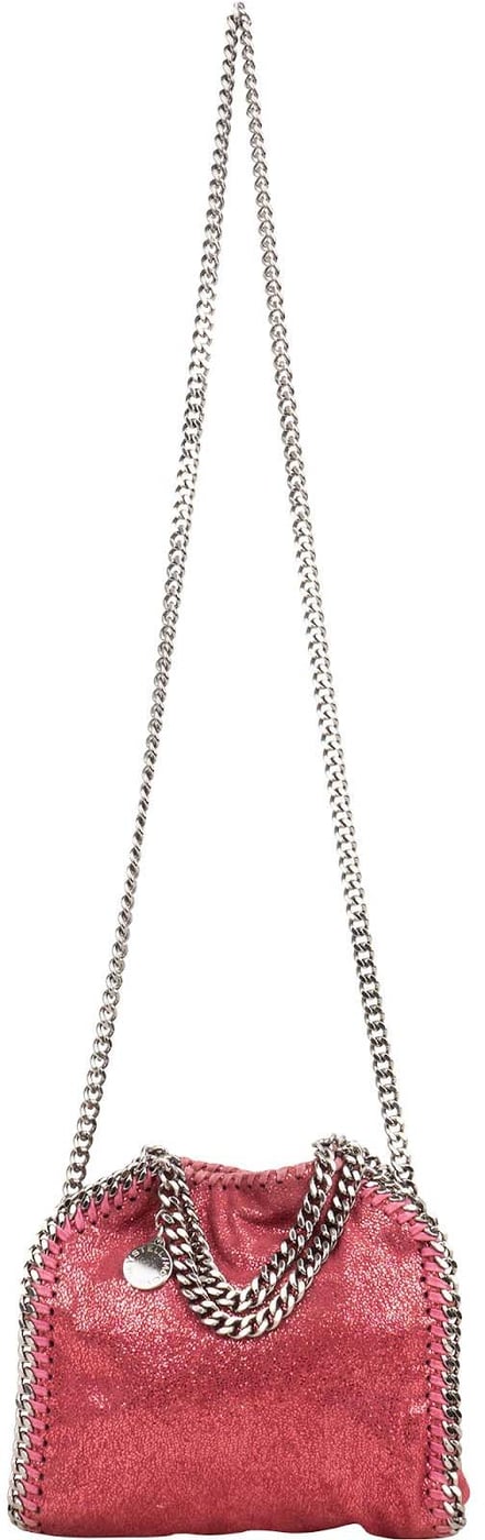 Stella McCartney Metallic Shaggy Small Falabella Fold Over Tote Crossbody Handbag