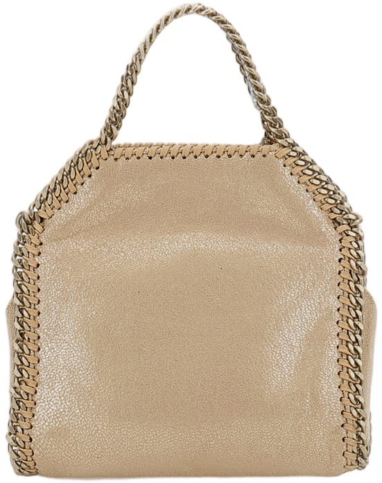 Falabella Micro Textured Metallic Edge Shoulder Bag
