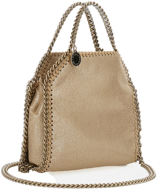 Falabella Micro Textured Metallic Edge Shoulder Bag