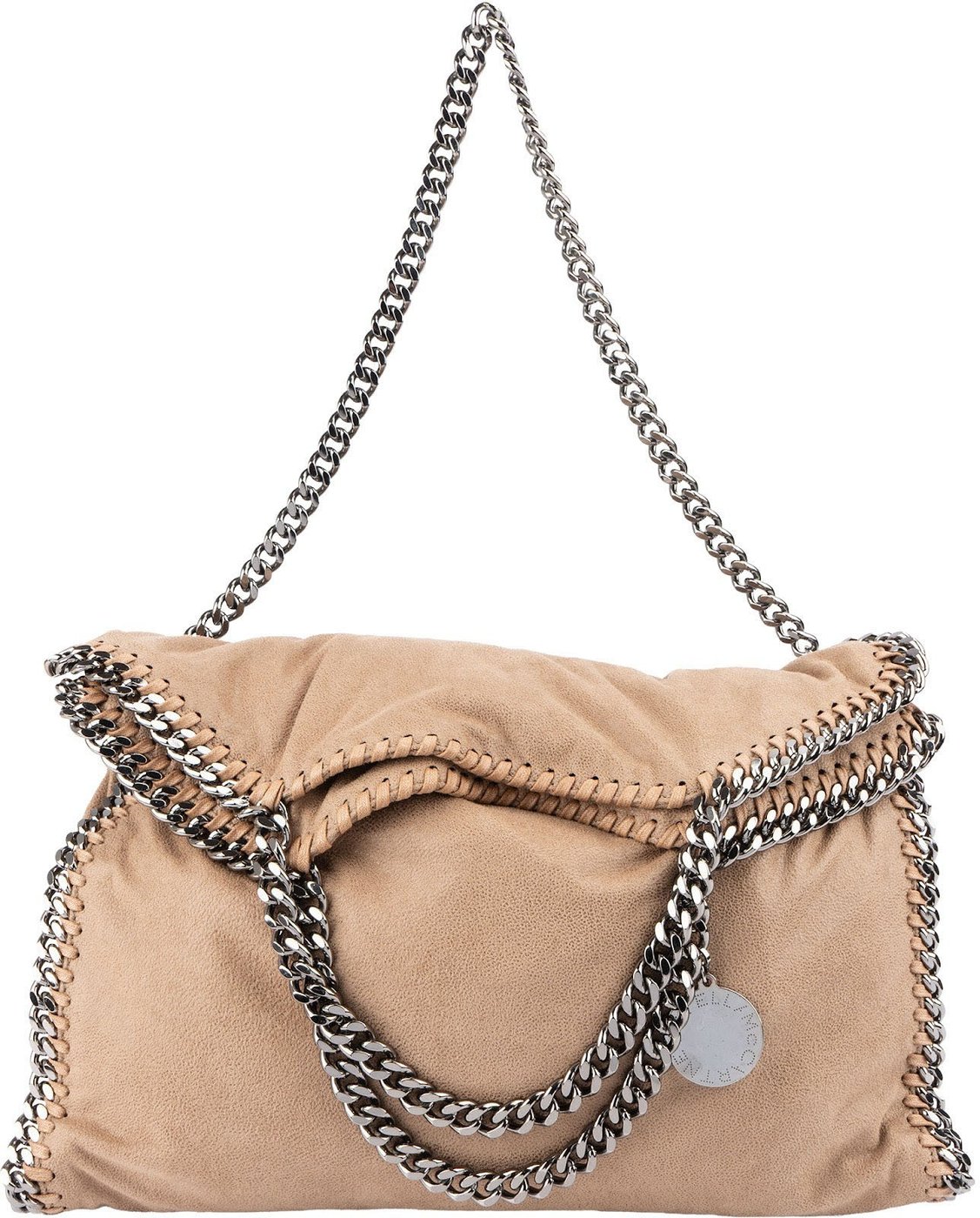 Stella McCartney Shaggy Falabella Fold Over Tote Hobo Shoulder Bag