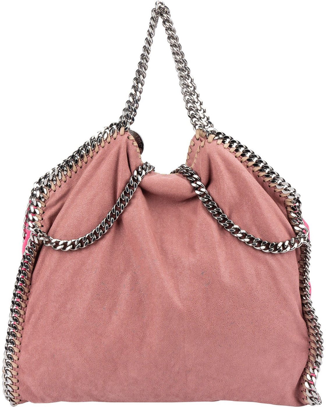 Stella McCartney Tricolor Shaggy Deer Falabella Fold Over Tote Handbag