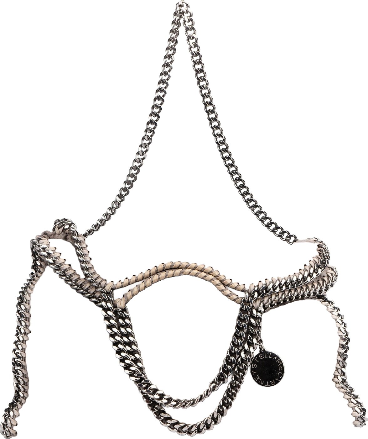 Stella McCartney Shaggy Falabella Fold Over Tote Hobo Shoulder Bag