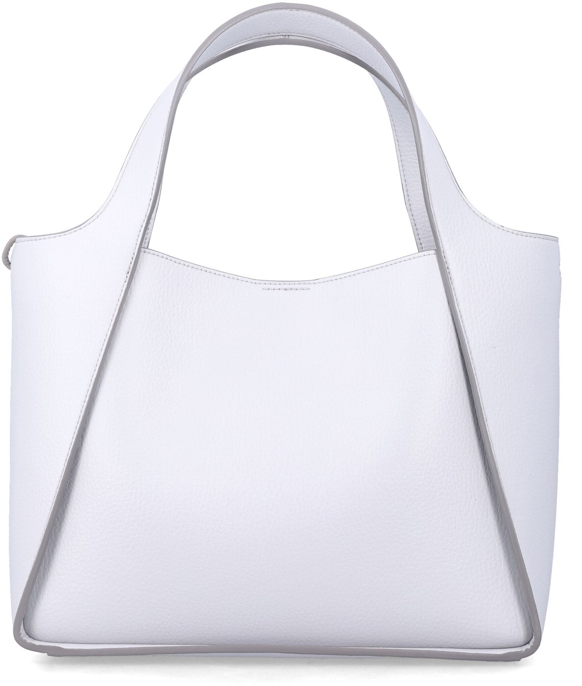 Logo Crossbody Tote Bag Eco Embossed Gra Grigio