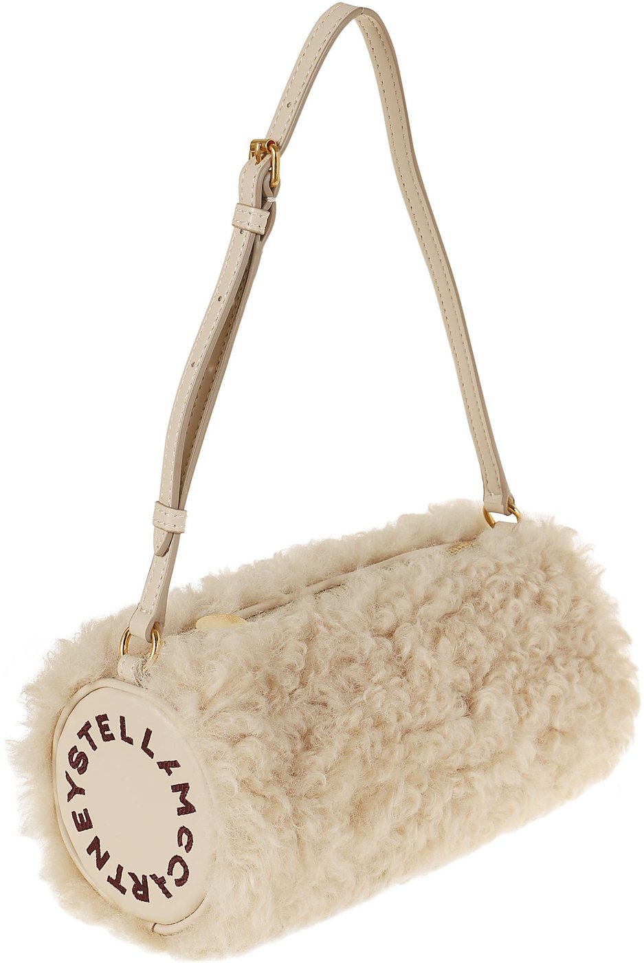 STELLA McCARTNEY Logo Bracelet Pouch Eco Alter Shearling