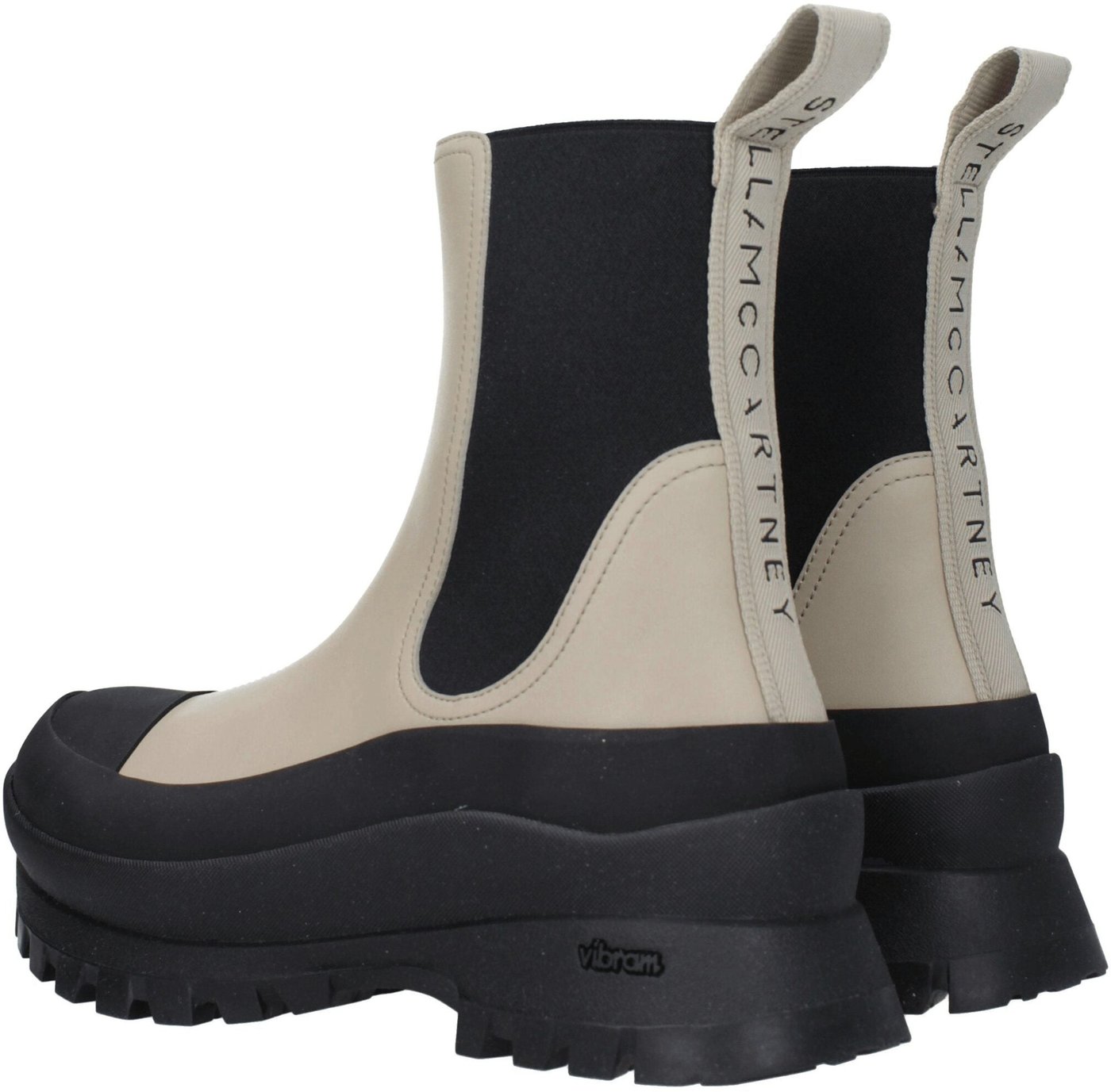 Stella McCartney Black Leather Ankle Boots