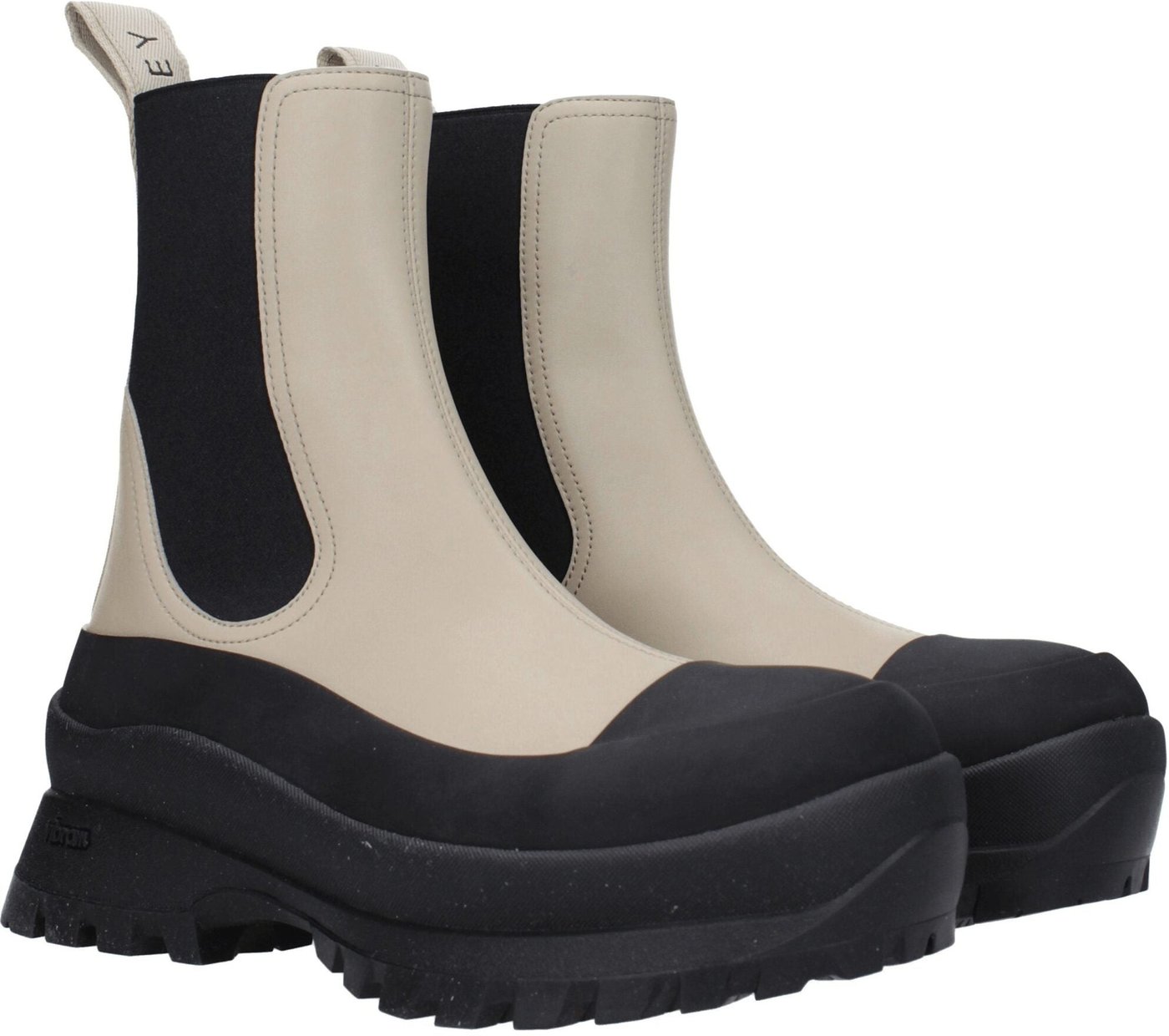 Stella McCartney Black Leather Ankle Boots