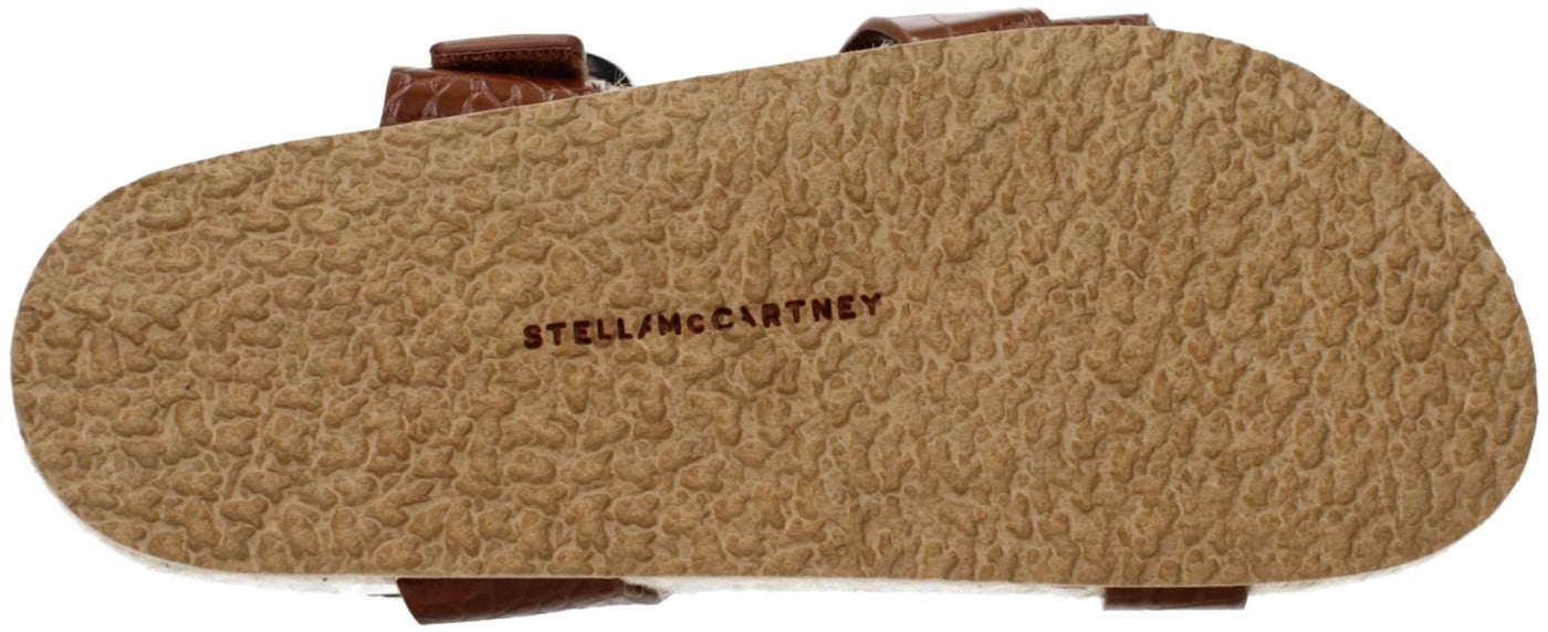 Stella McCartney Brown Leather Flat Sandals