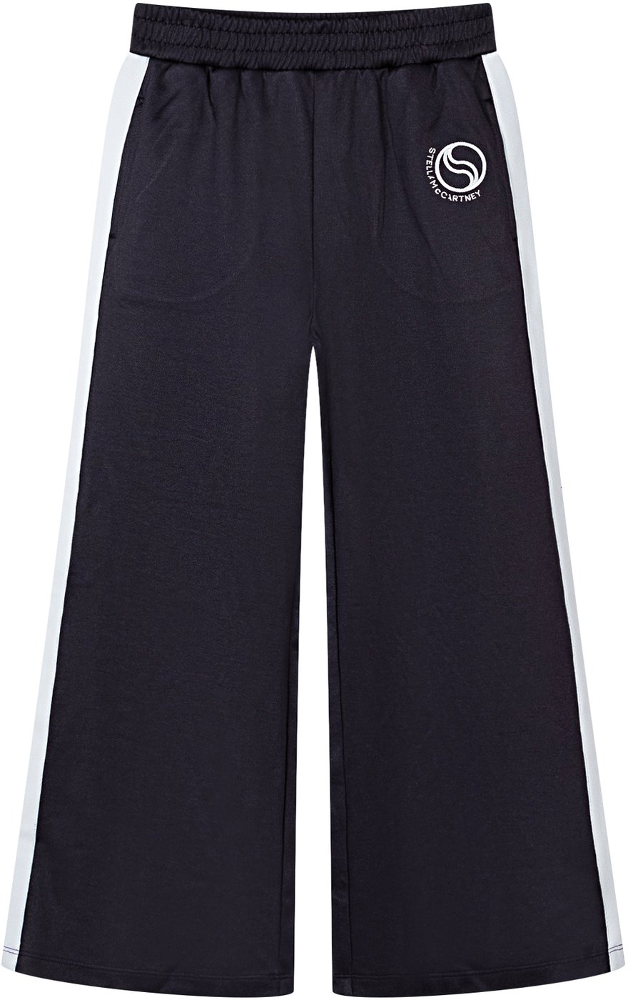 Pantaloni Sportivi in Jersey con Vita Elasticizzata e Banda Laterale